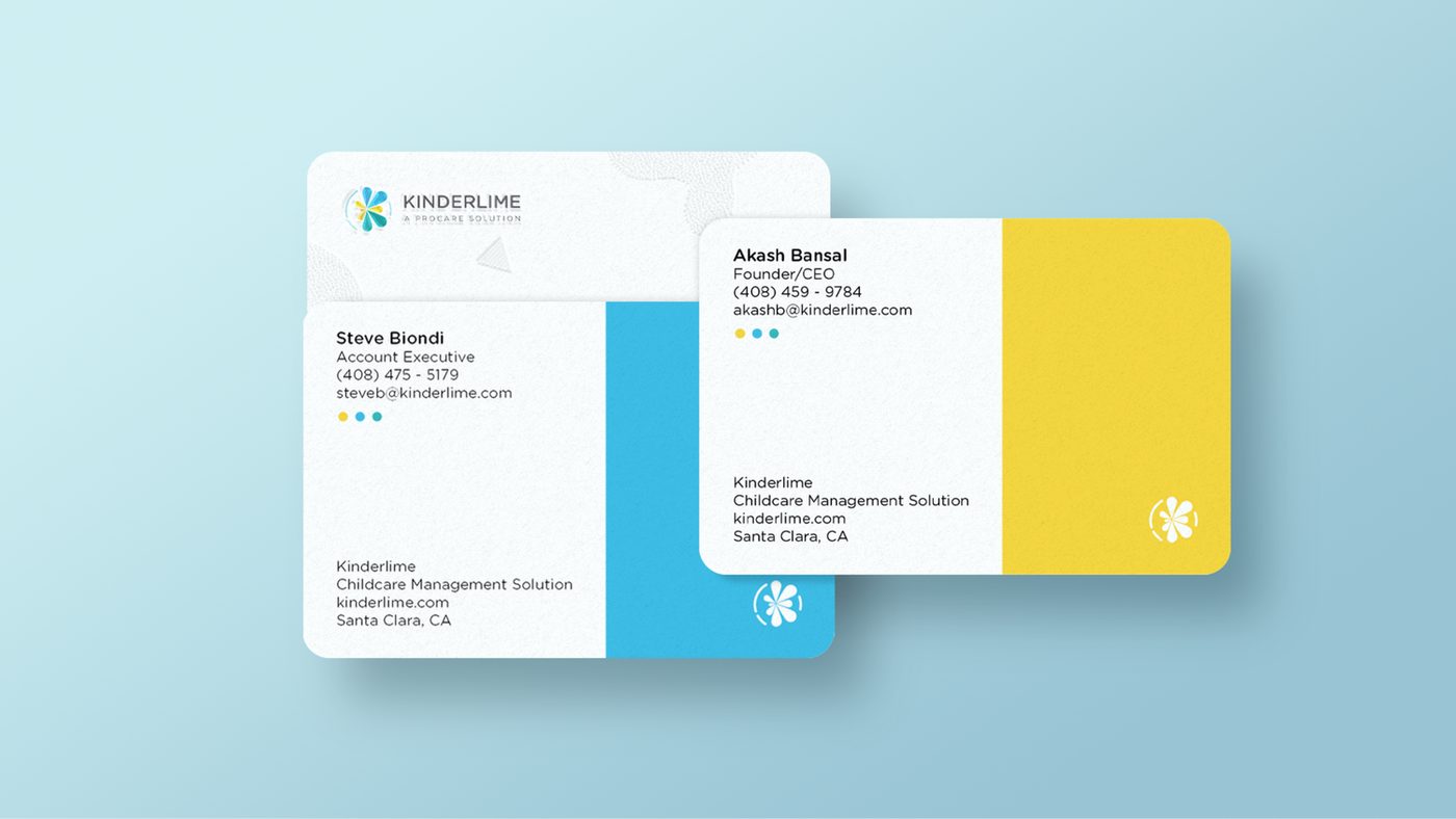 Kinderlime business cards